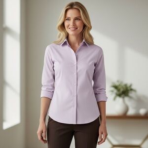 Brooks Brothers Women’s Fiited Non- Iron Button-Down Shirt Classic Workwear